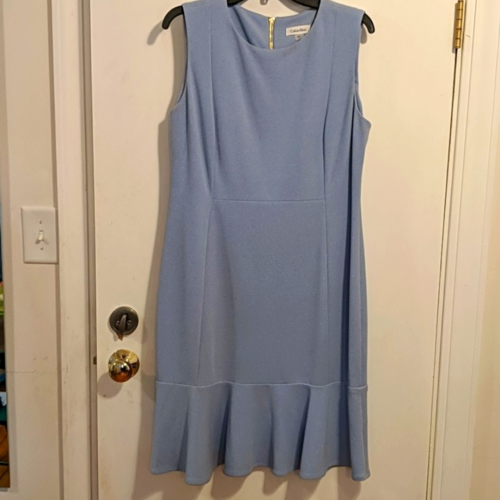 Powder blue size 14 Calvin Klein dress